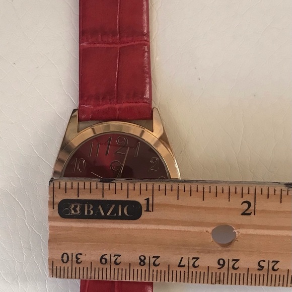 GOSSIP Red Watch Leather Band - Picture 4 of 9